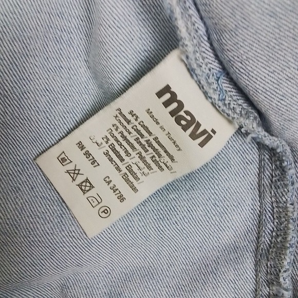 Mavi Jeans Trucker Jacket Size XSmall in Light Wash Denim - Picture 13 of 13